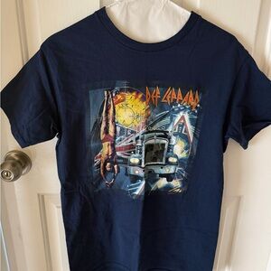 Def Leppard 2018 navy blue tour shirt